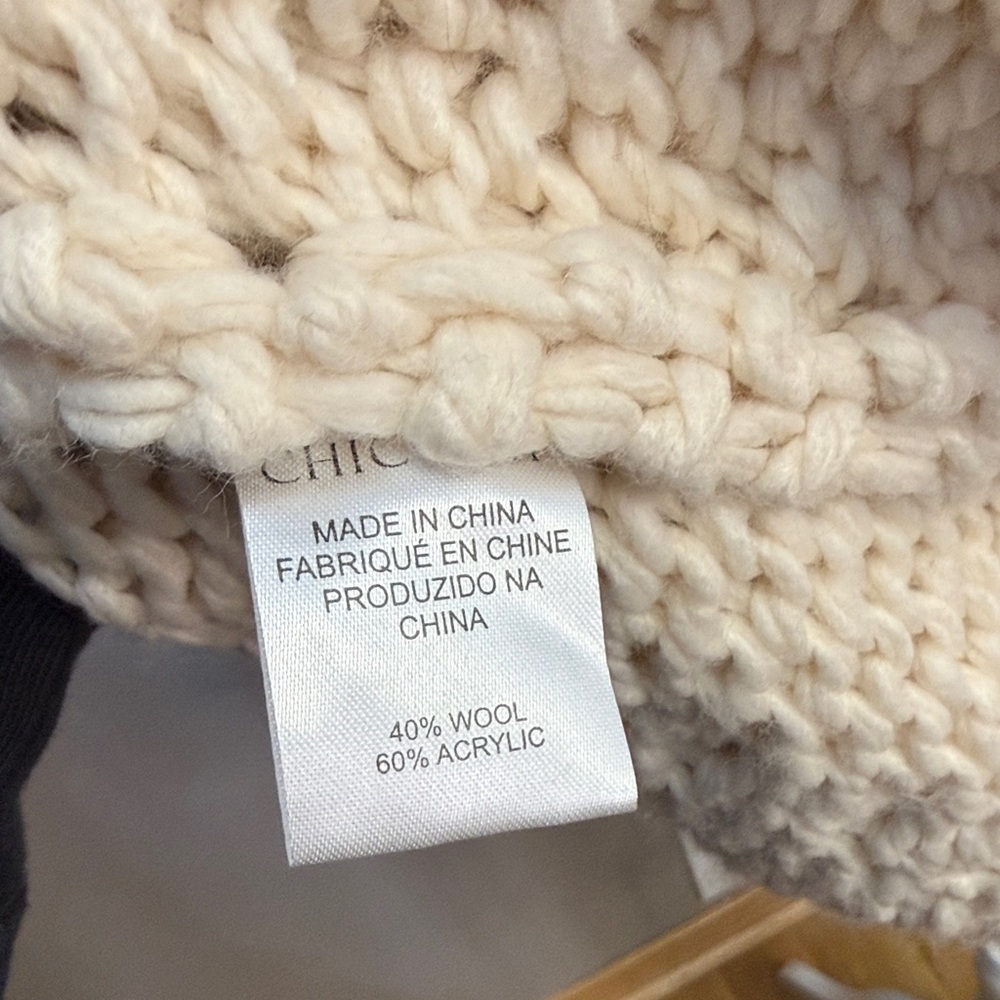 Chicwish Cream Textured Cardigan - Picture 4 of 4